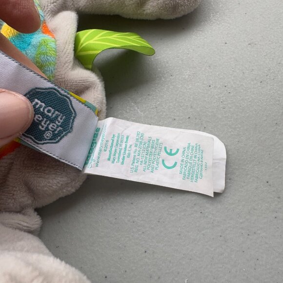 Taggies Little Leaf Elephant Lovey Soft Toy Lovey gray - Picture 6 of 8